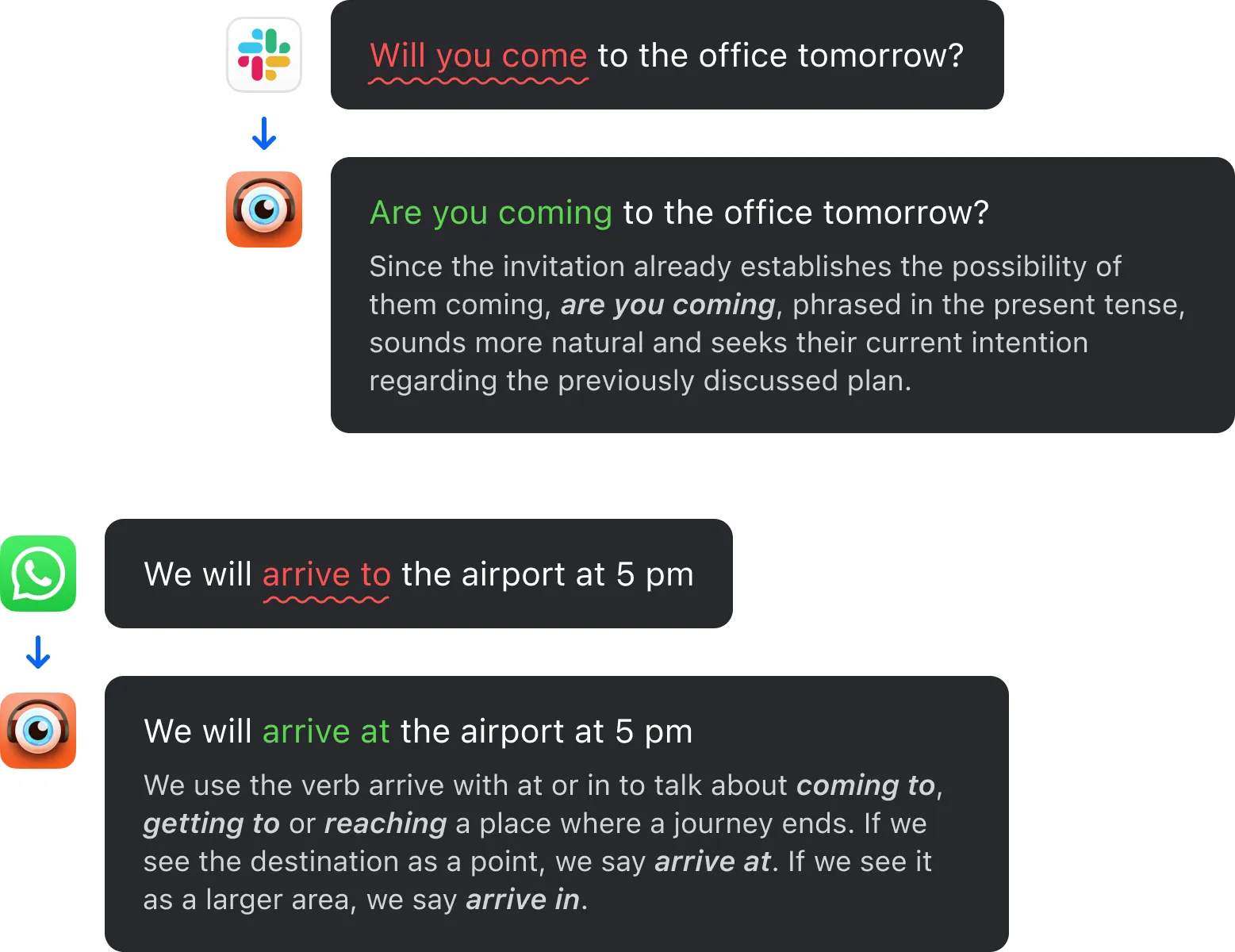 A conversation with the Glite AI Assistant in the Glite app