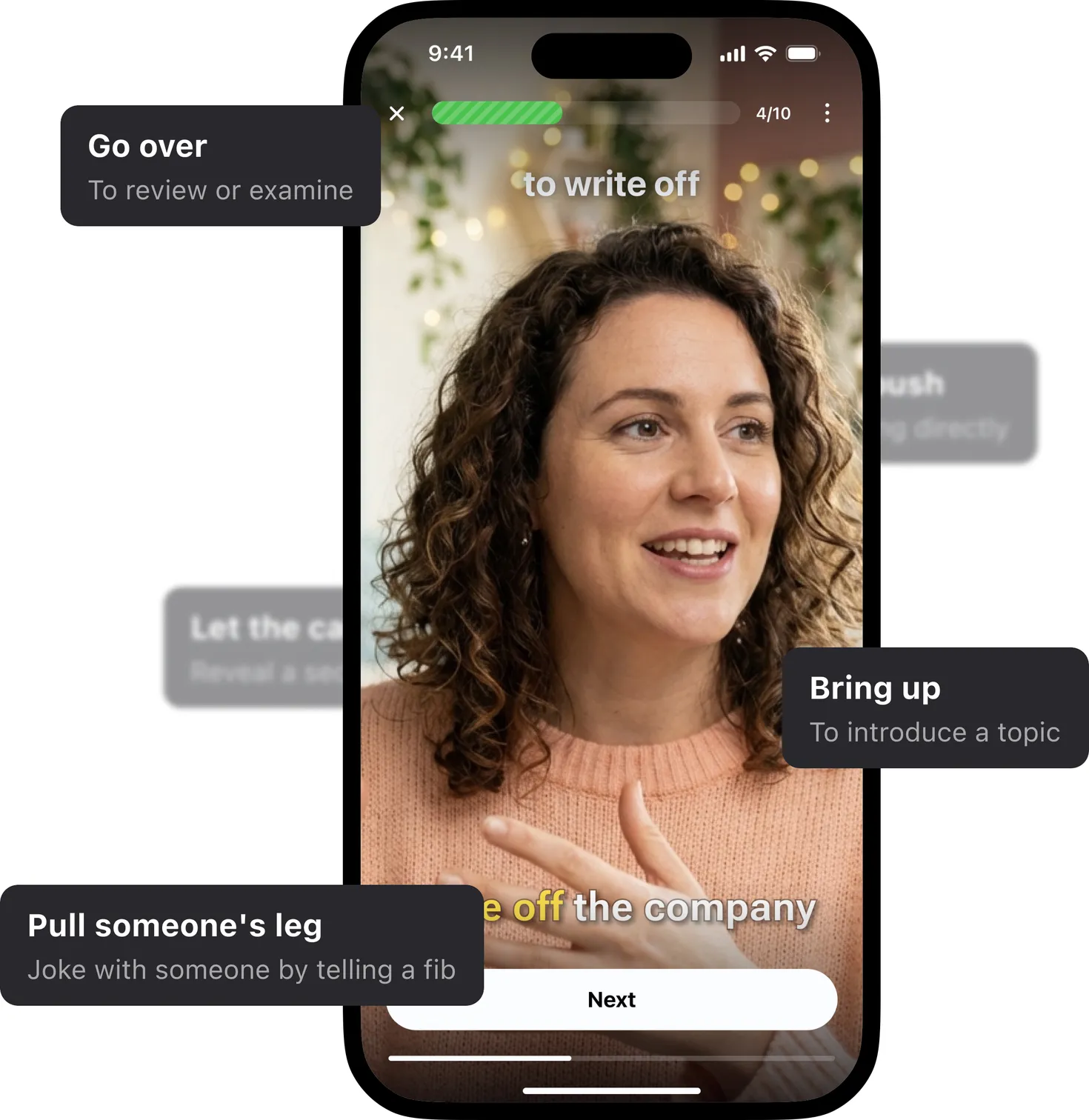 Image of an iPhone displaying the Glite app