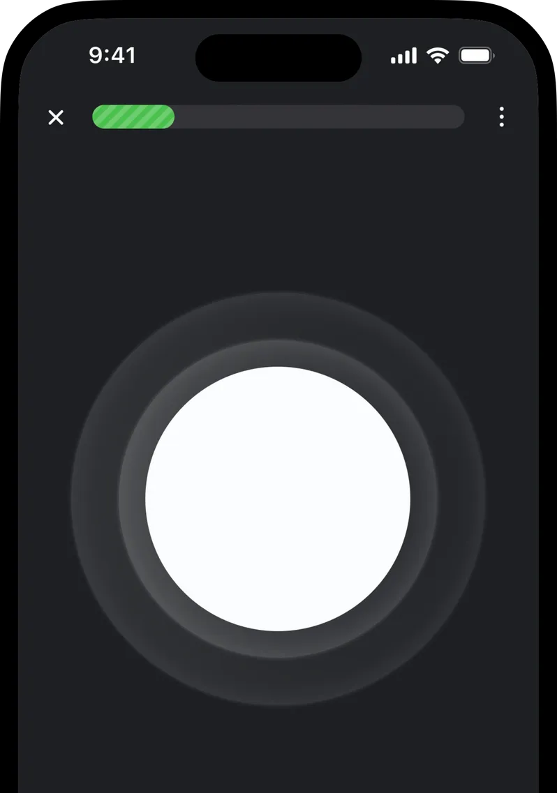 Image of an iPhone displaying the Glite app